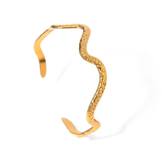 Wavy Gold Bracelet