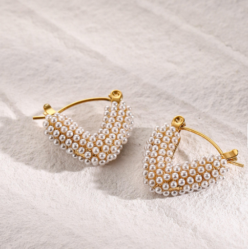 Heart of Pearl Earrings