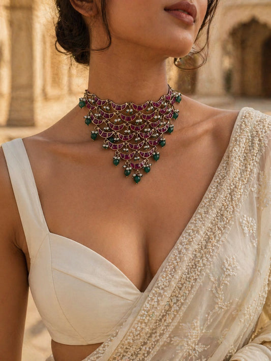 Crescent Rani Choker