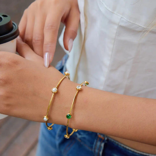 Celeste Charm Bangles