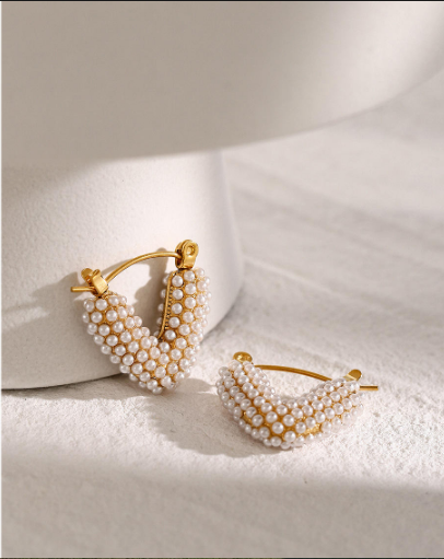 Heart of Pearl Earrings