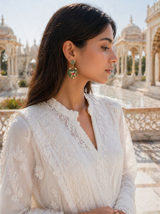 Gulmohar Paan Earrings