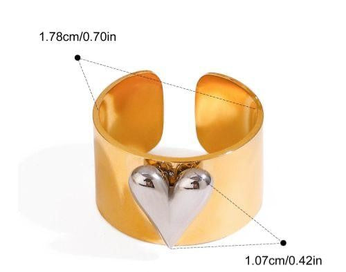 Two Tone Love Ring
