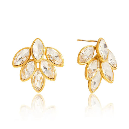 marquise-cut Studs