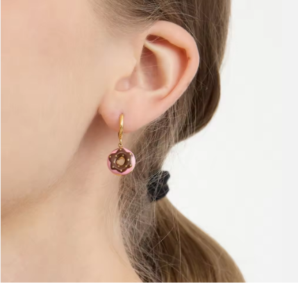 Pink Donut Hoops