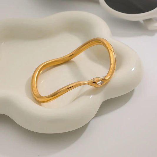 Wave Snake Bangle