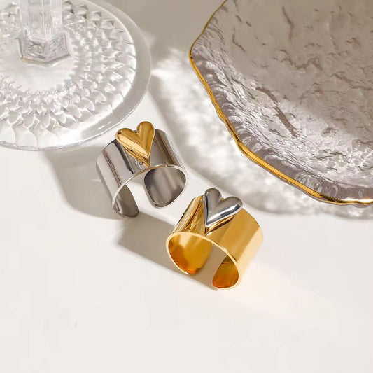 Two Tone Love Ring