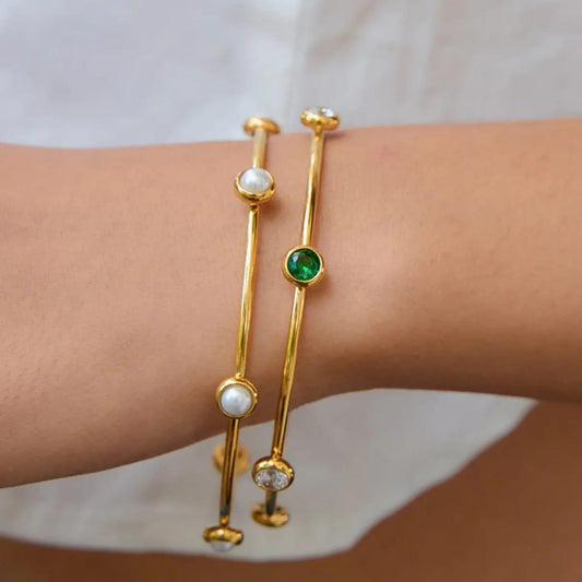 Celeste Charm Bangles