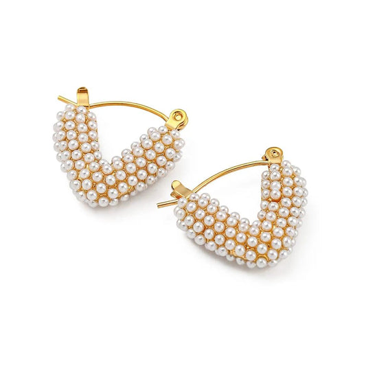 V-Pearl Hoops