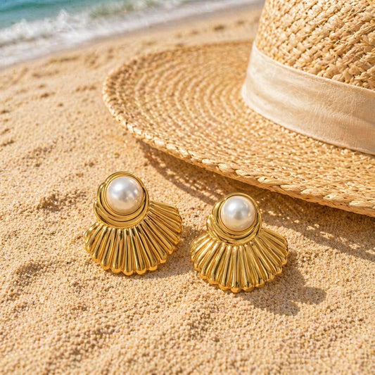 Shell & Pearl Earrings
