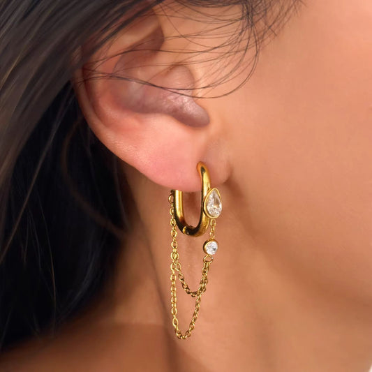 Tassel Hoop Earrings